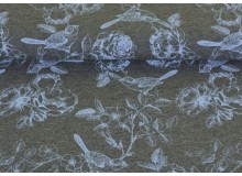 Jersey - grau meliert Vogel auf Rosenzweig